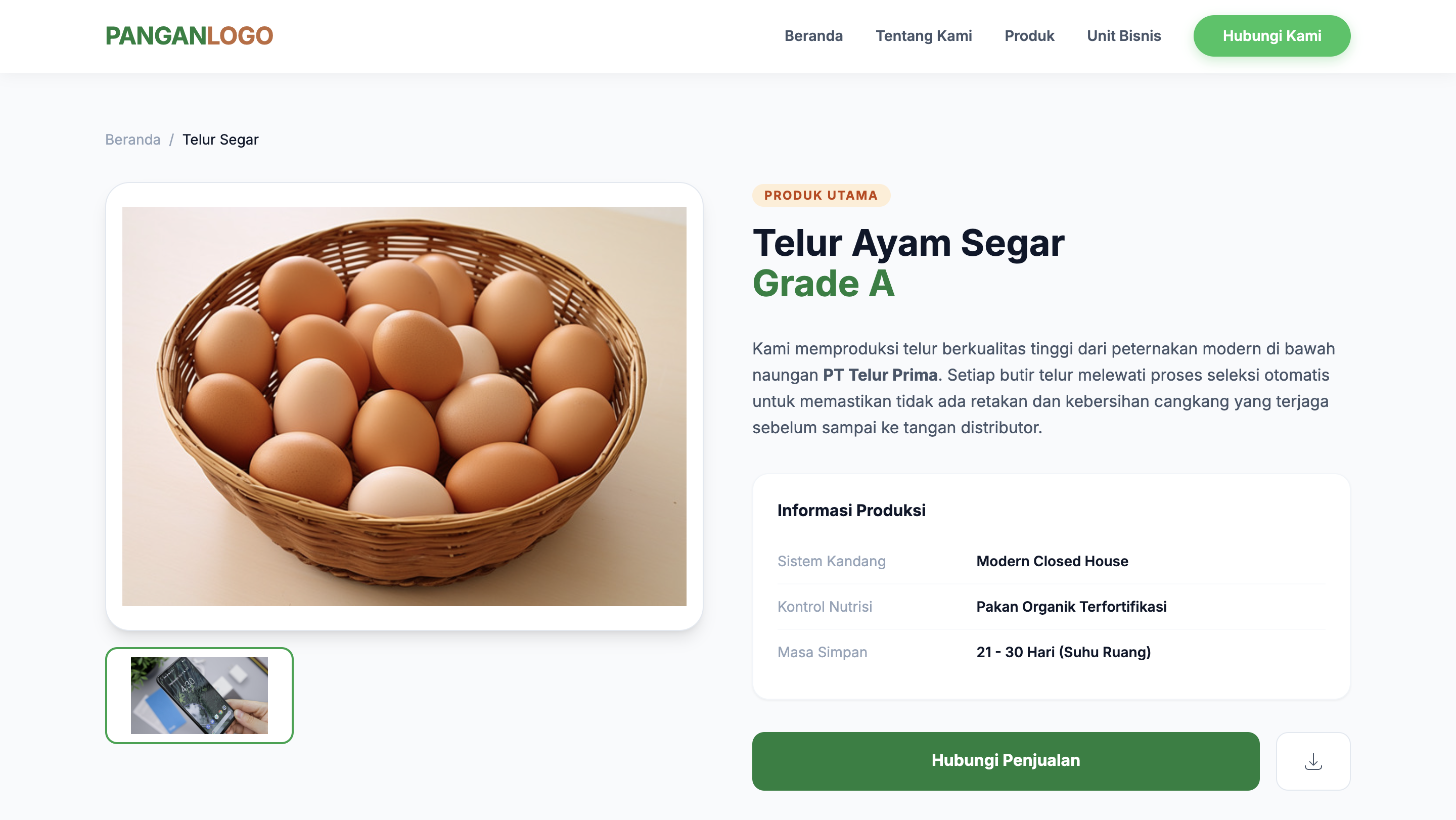 Screenshot PT. Adara Annora bagian 6