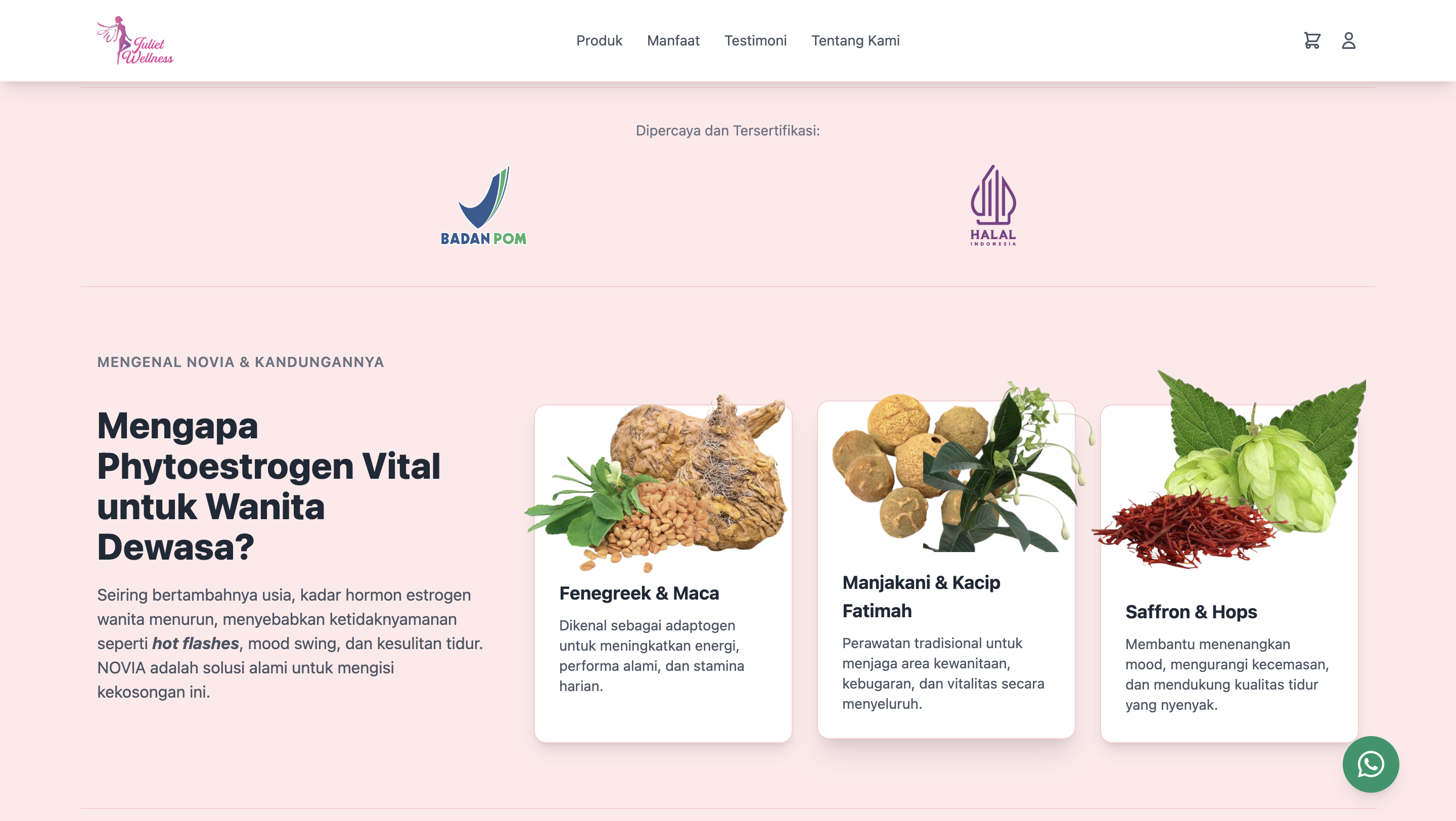 Screenshot Juliet Wellnes bagian 2