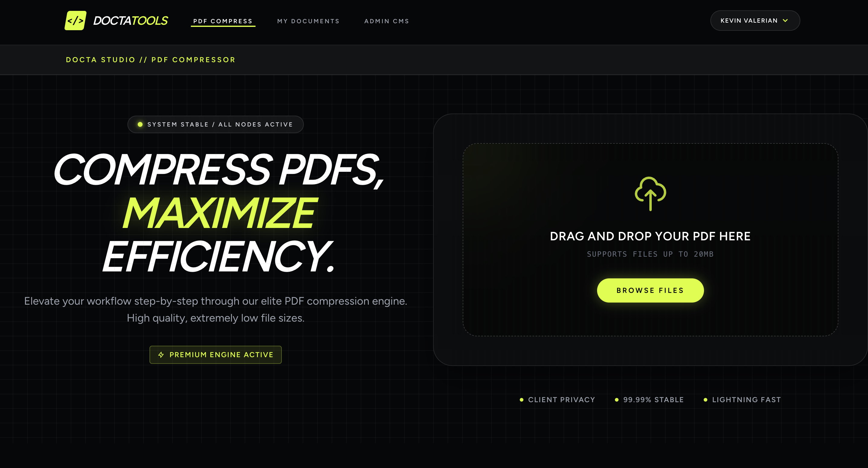 Screenshot PDF Compressor bagian 1
