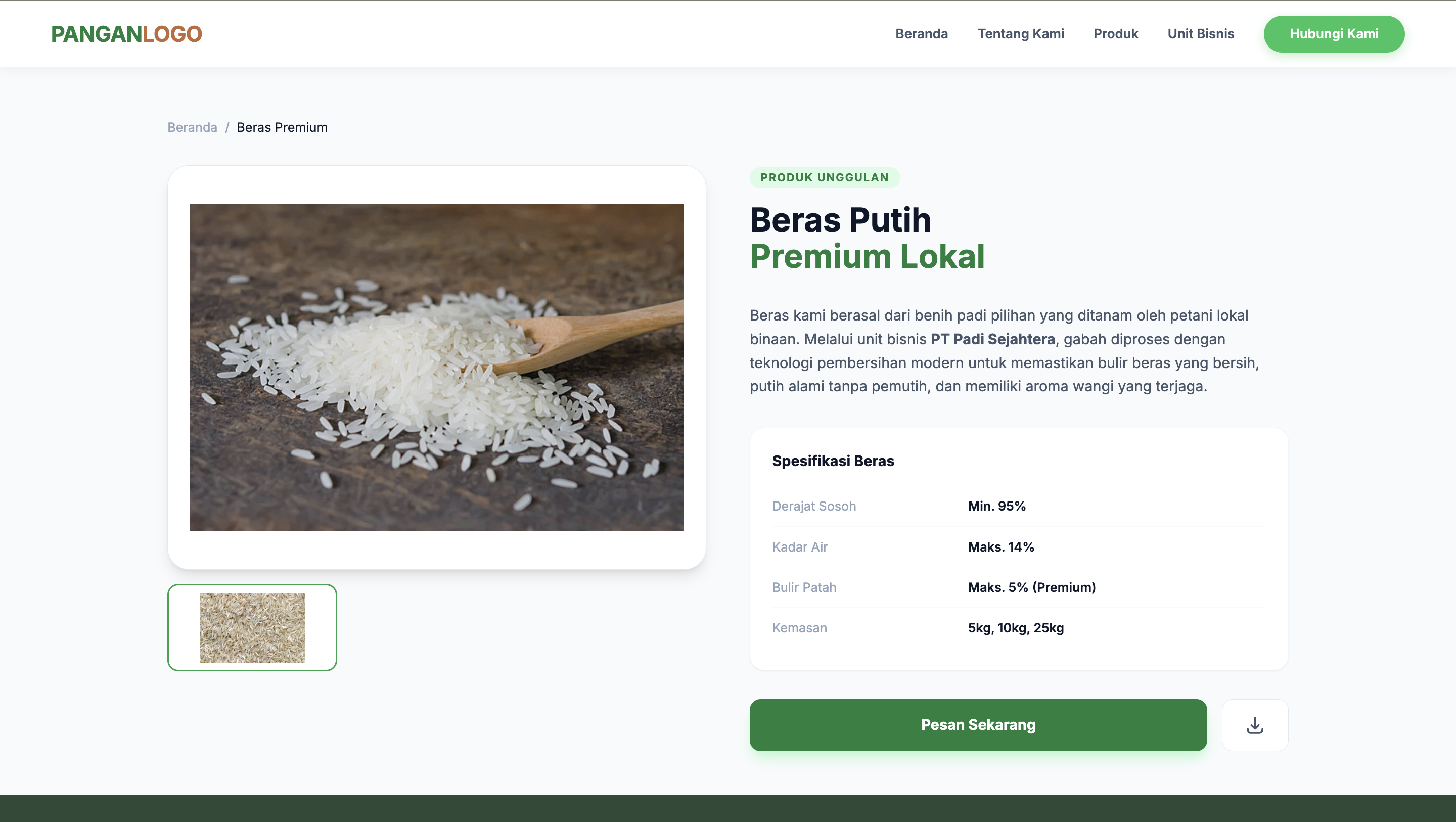 Screenshot PT. Adara Annora bagian 5